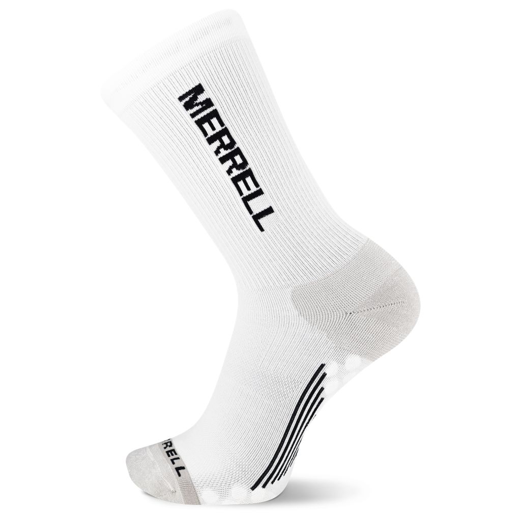 Retrail 100% Recycled Hiker Crew Sock, White, dynamic